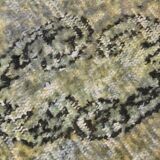 6x10 Sage Green Bohemian Style Wool Vintage Rug, 190x296 Cm