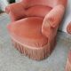 Paire de fauteuils crapaud vintage