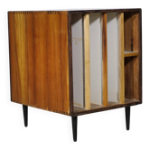 Mid-Century Solid Cherry Document LP Vinyl Cabinet, Unique Piece, 1960s
