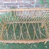 Rattan cradle bed