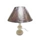 Art Deco alabaster bedside lamp, Belgium, 1950s