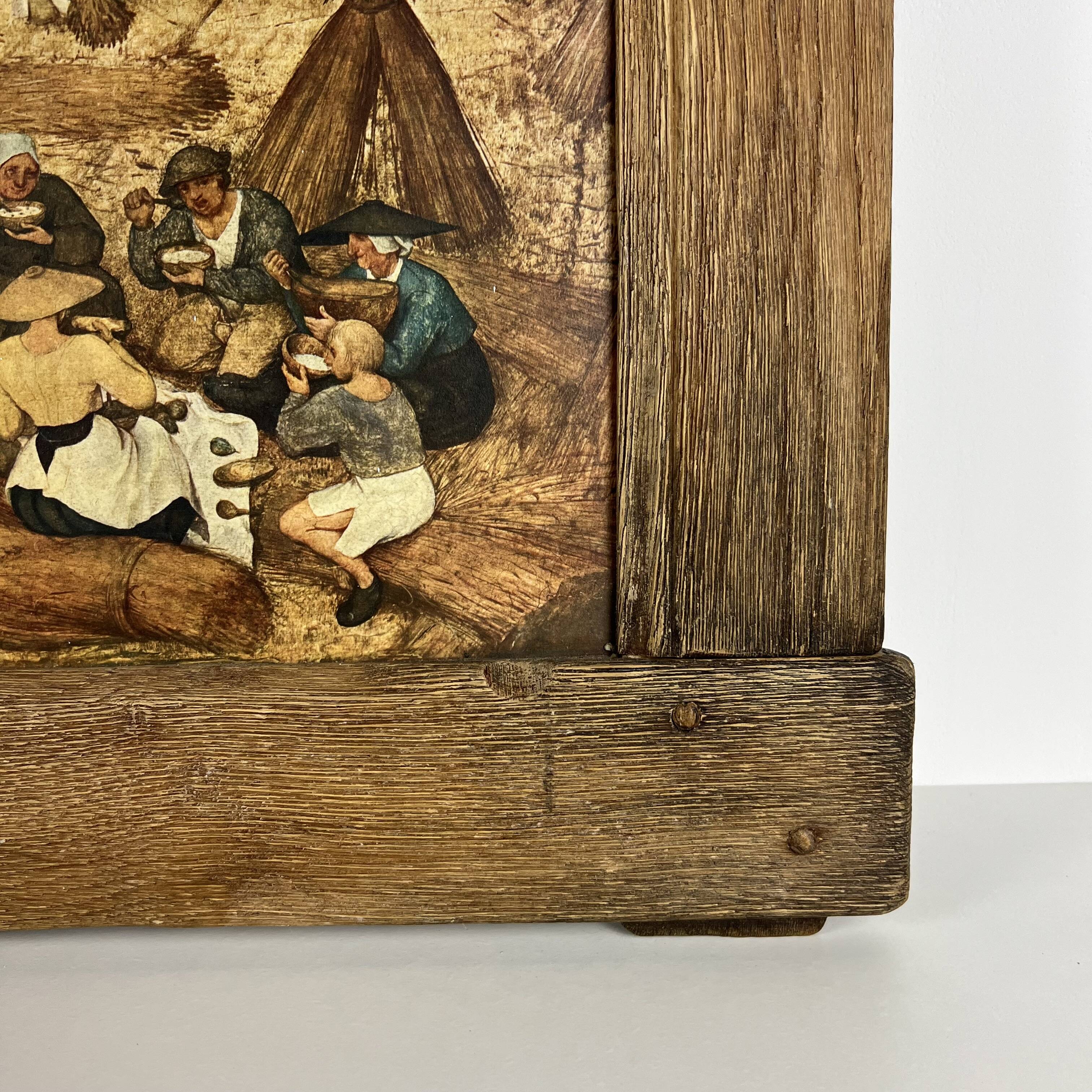 Large Painting Chromolithography Renaissance Bruegel the Elder 16th Century