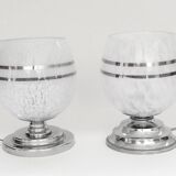 Clichy and chrome lamp