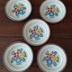 Flat plates set of five hbcm creil montereau decor cote d'argent