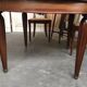 Table and six chairs in the Louis XVI style mahogany