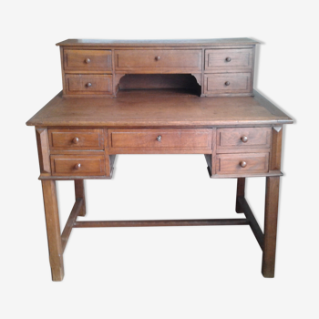 Bureau en chêne des années 1950