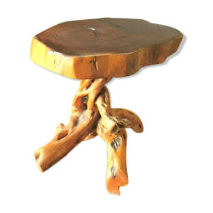 table basse  tronc d'arbre