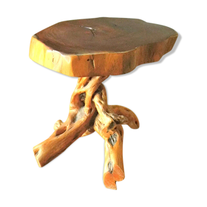 Table basse  tronc d'arbre avec