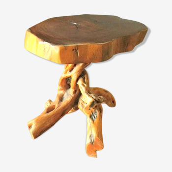 Table low trunk with feet/legs roots