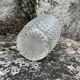 Vase vintage transparent glass diamond tips