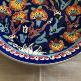 Kuthaya Decorative Plate Turkish Ceramic Handmade Diameter 23 cm