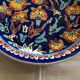 Kuthaya Decorative Plate Turkish Ceramic Handmade Diameter 23 cm