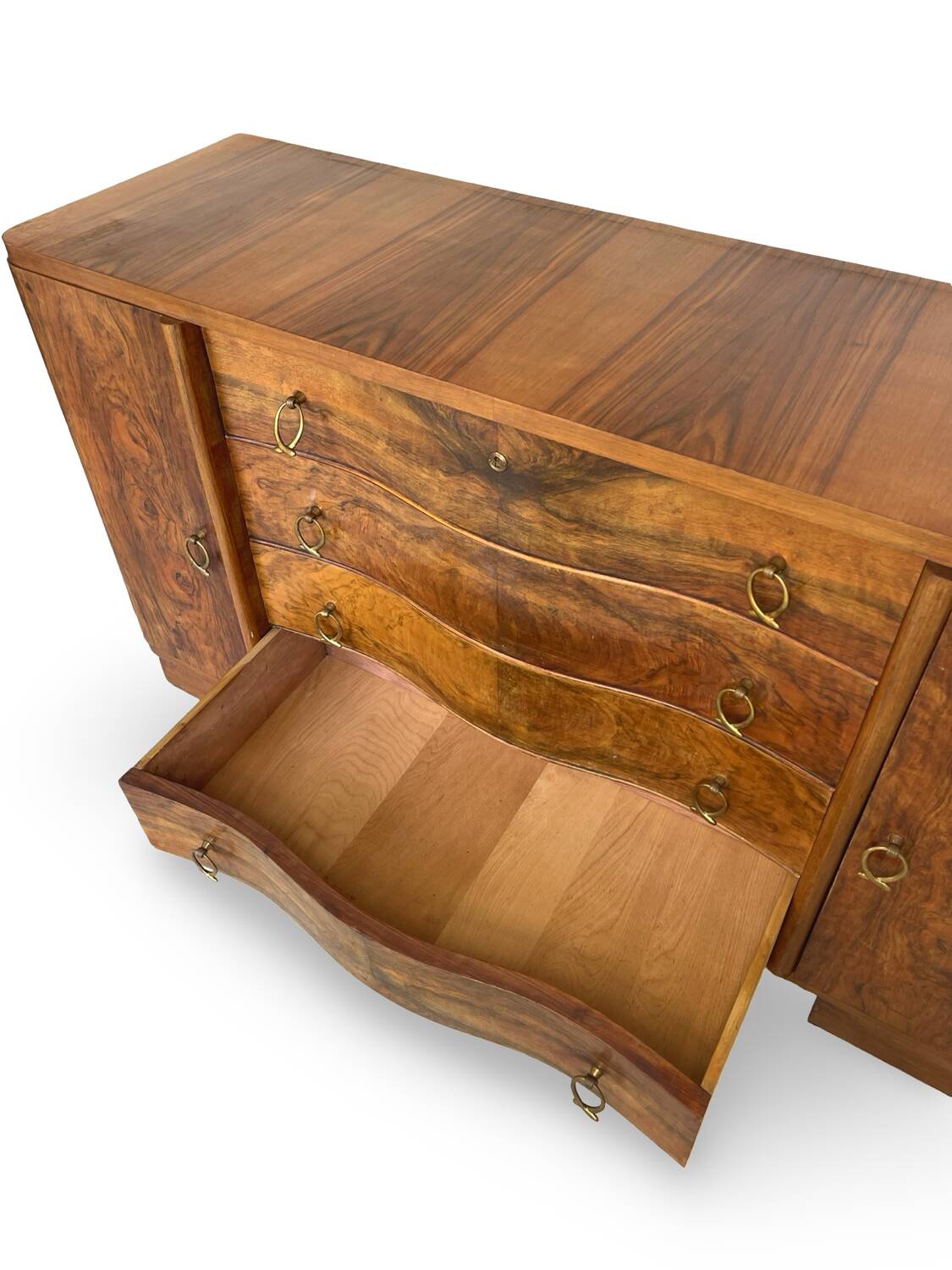 Italian Art deco walnut sideboard