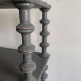 Antique grey wooden wall shelf – “bobine” model circa 1910