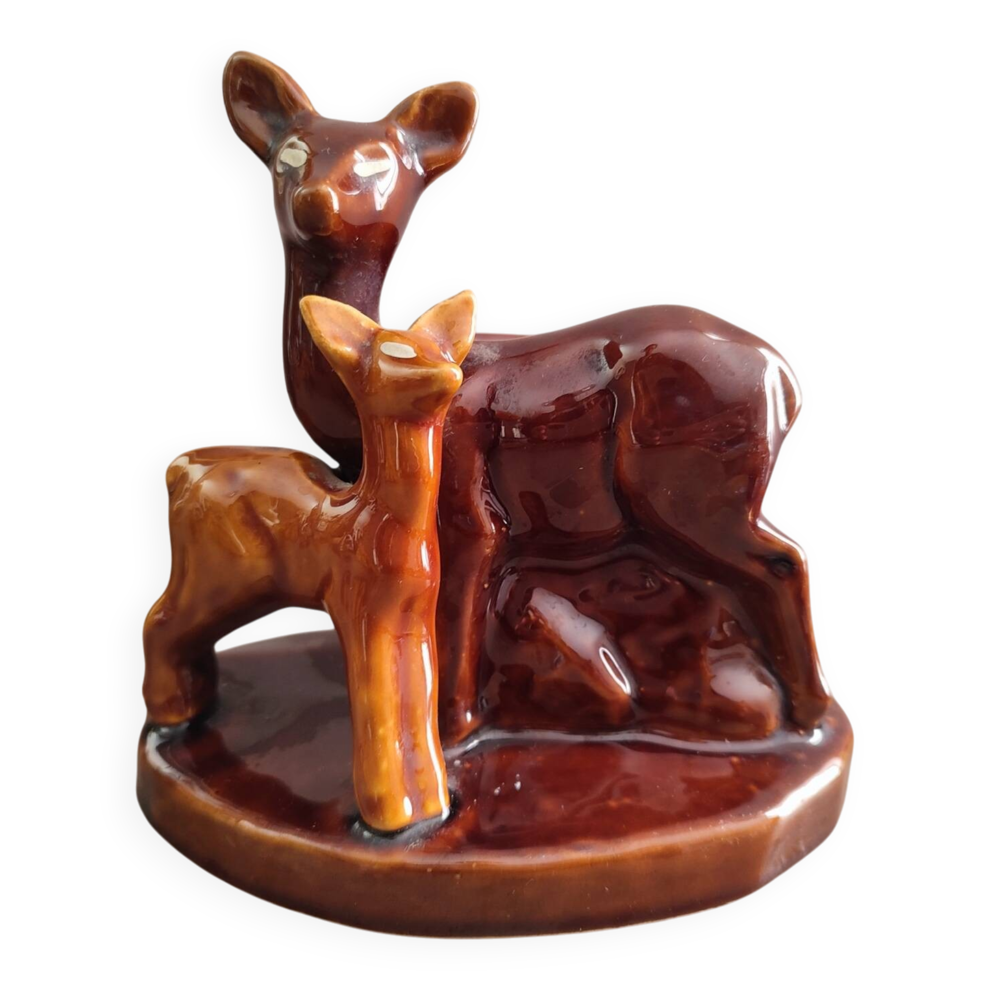 1950s earthenware pot in the shape of a fawn