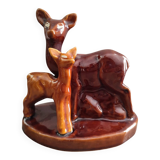 1950s earthenware pot in the shape of a fawn