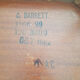 3 teak pull-out tables, signed Barrett, vintage, 1964