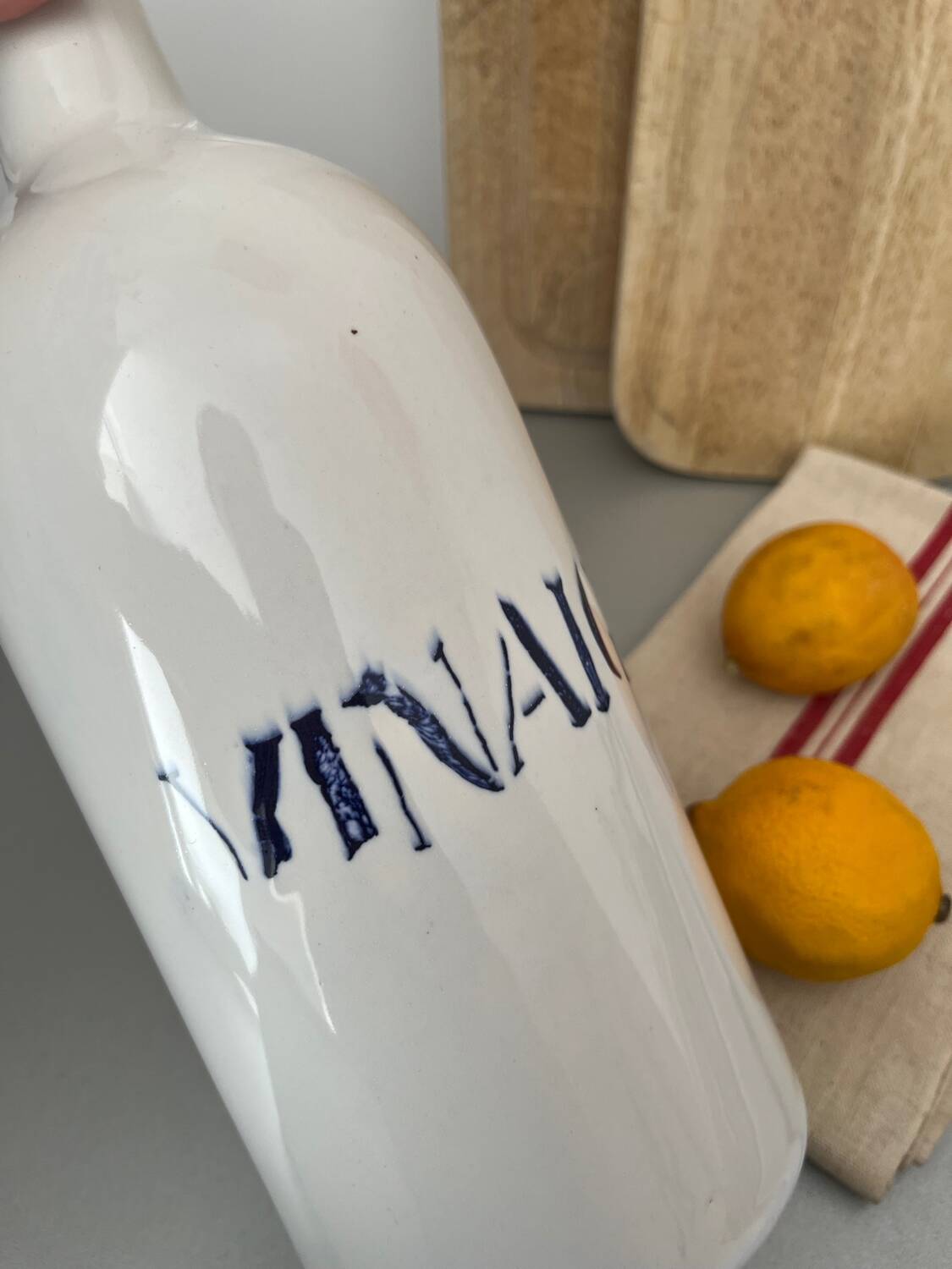Bouteille « vinaigre » céramique Charolles