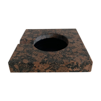 Red and black marble ashtray