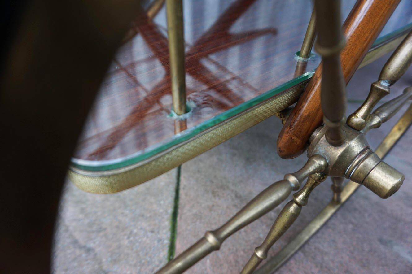 Mid-century bar cart/service cart by Cesare Lacca, 1950s.