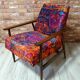 Renovated armchair Fox "Lis", Poland 1960s by Henryk Lis