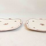 Pair of dessert plates Moulin des Loups St Amand Width 18 cm
