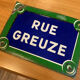 Panneau de rue rue Greuze
