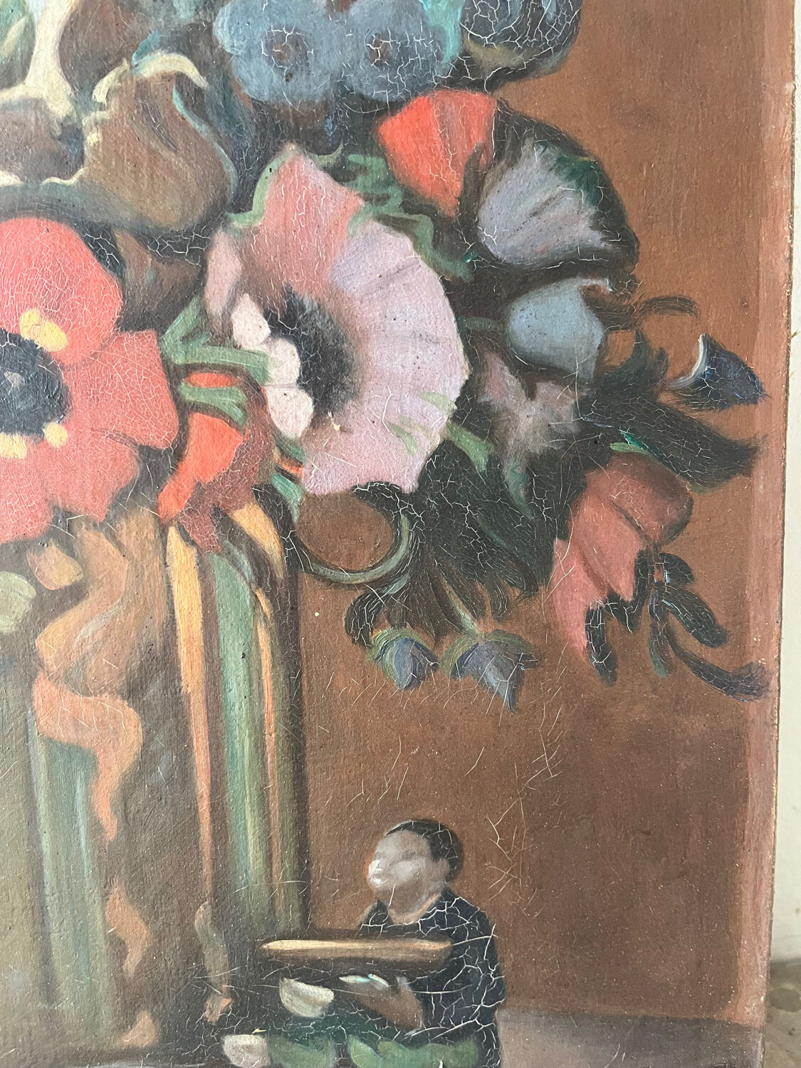 Church flowers, oil on canvas