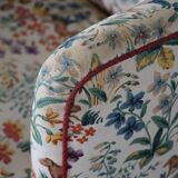 Set of curved Danish club chairs from the mid-century, Viggo Boesen style, 1940s.