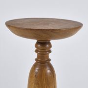 Handmade turned oak flower stand from the 1950s.