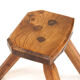 Rustic Minimalist Brutalist Wabi Sabi Oak Stool or Side Table