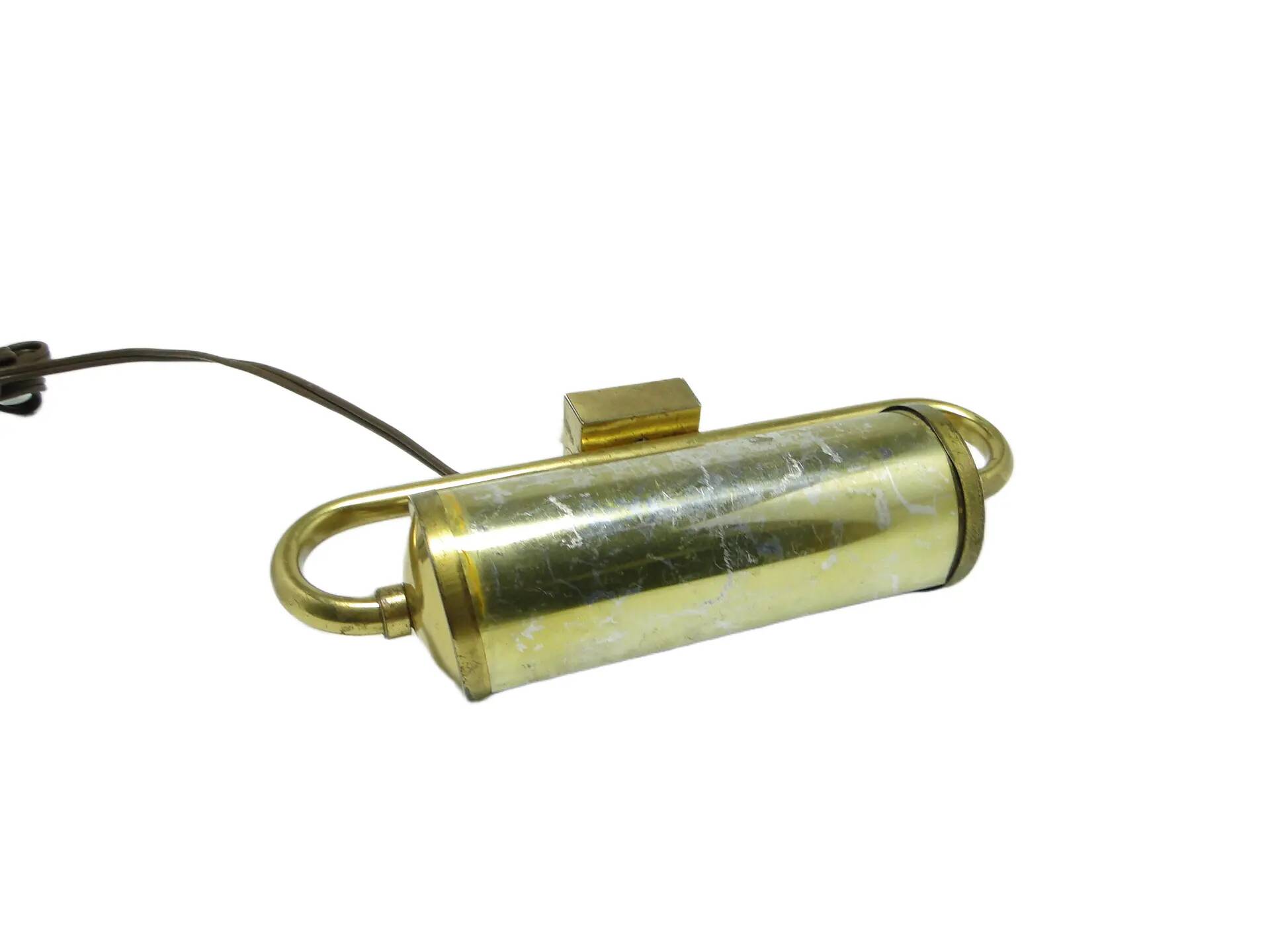 Picture light, mid-century modern, brass, Poland, 1950s.