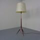 Tripod Teak & Copper Floor Lamp from Fog & Mørup, 1960s