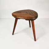 Modernist mahogany flower stand, Germany, 1960s.