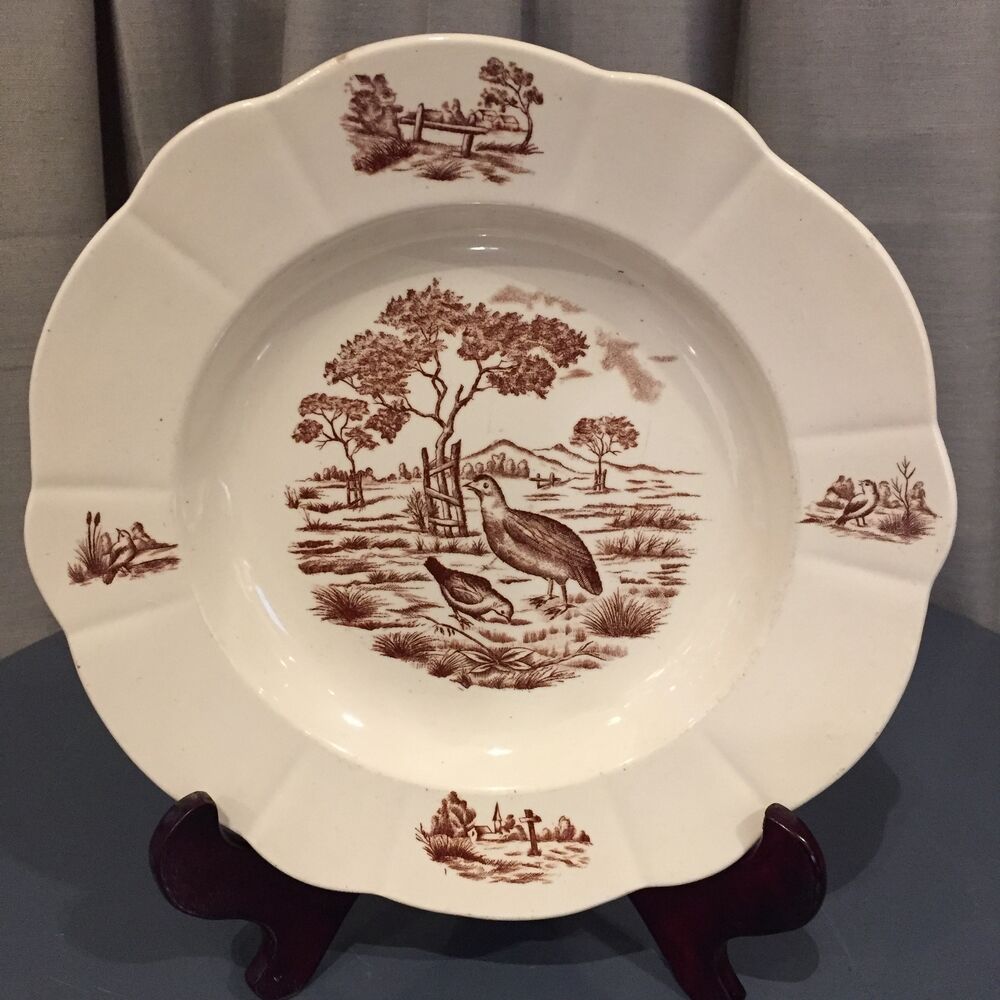 2 hollow plates iron earth model burgundy longchamp model hunting