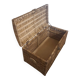 Wicker travel trunk