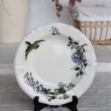 Gien porcelain soup plate from the "The Poet Bird" series