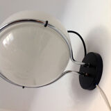 Wall lamp Raak opaline and chrome