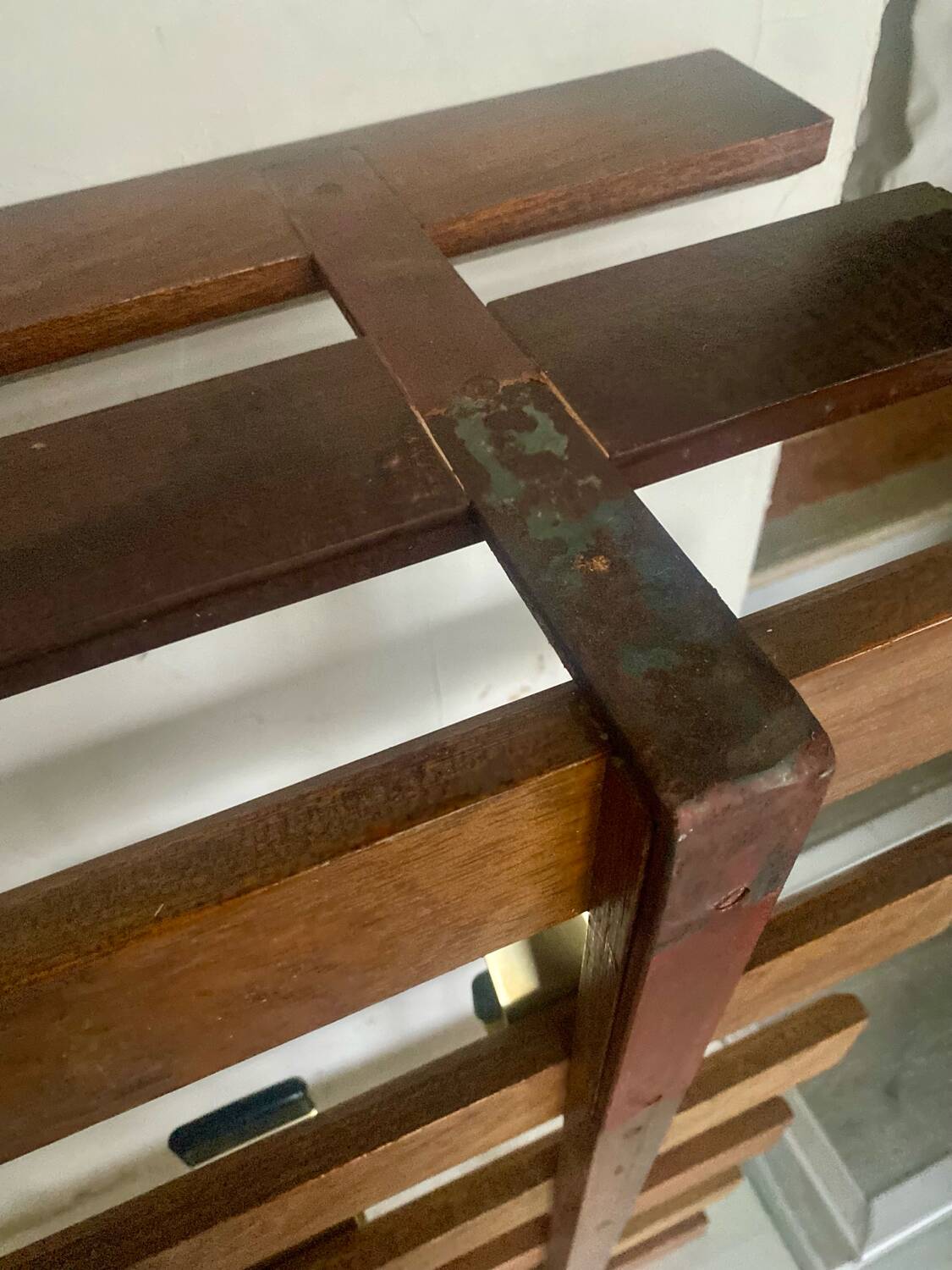 Vintage wall coat rack hooks circa