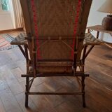 Chaise longue en rotin