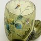 Art Nouveau, two enameled glass and gold cups early 20th century