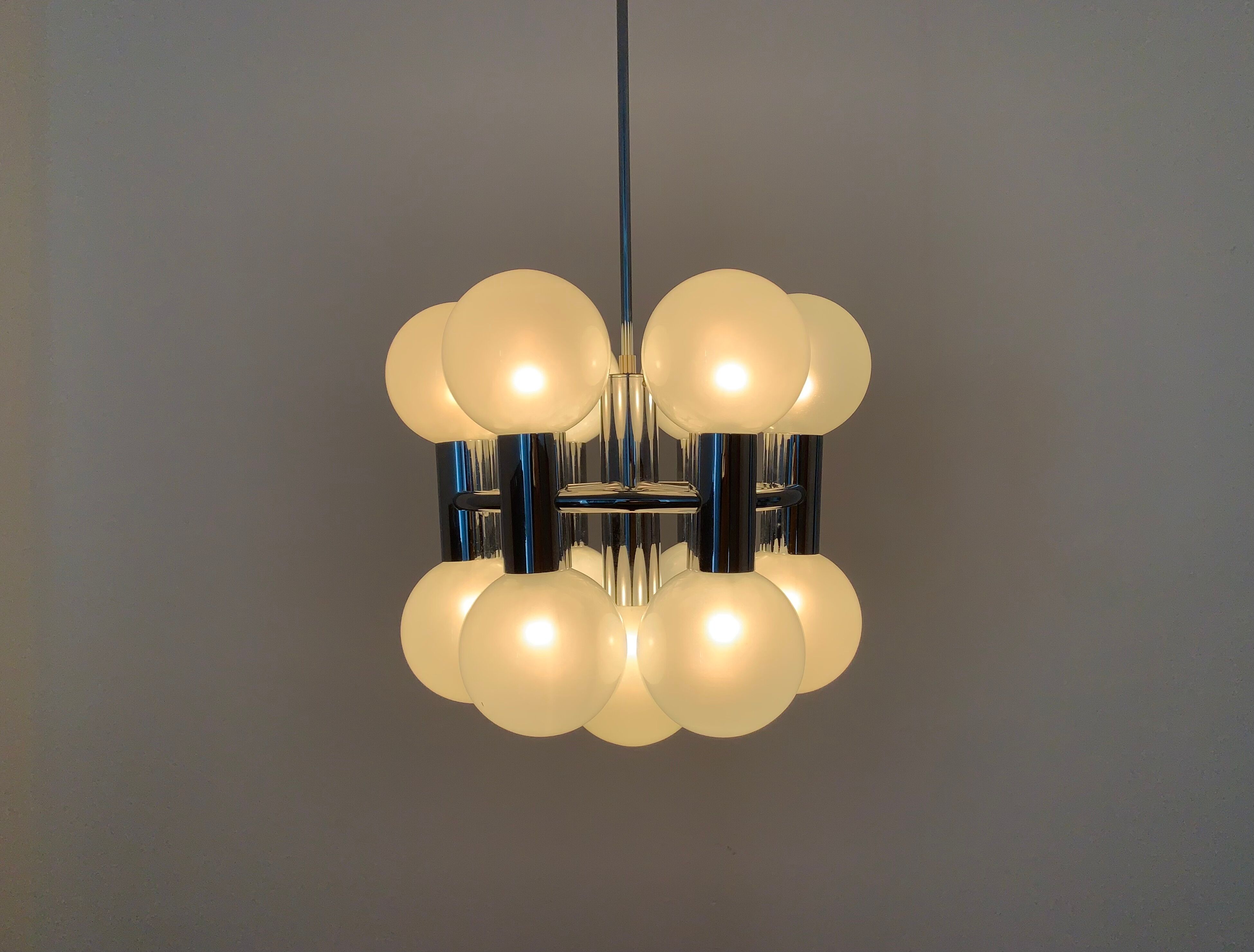 1970s Sputnik Chandelier by Motoko Ishii for Staff
