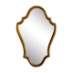 Vintage bronzed wooden mirror 60 x 40 cm