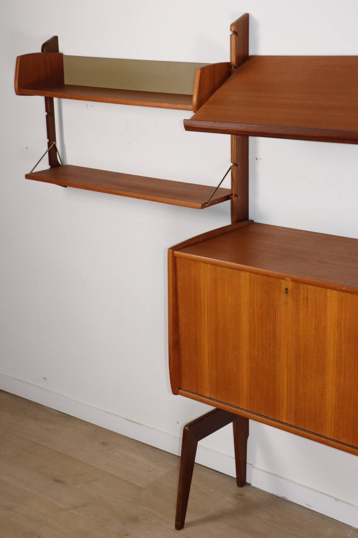 Modular Scandinavian wall library – Blindheim Møbelfabrik – 1960