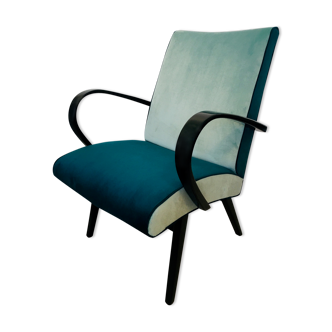 Fauteuil bleu de Jaroslav Smidek années 1960