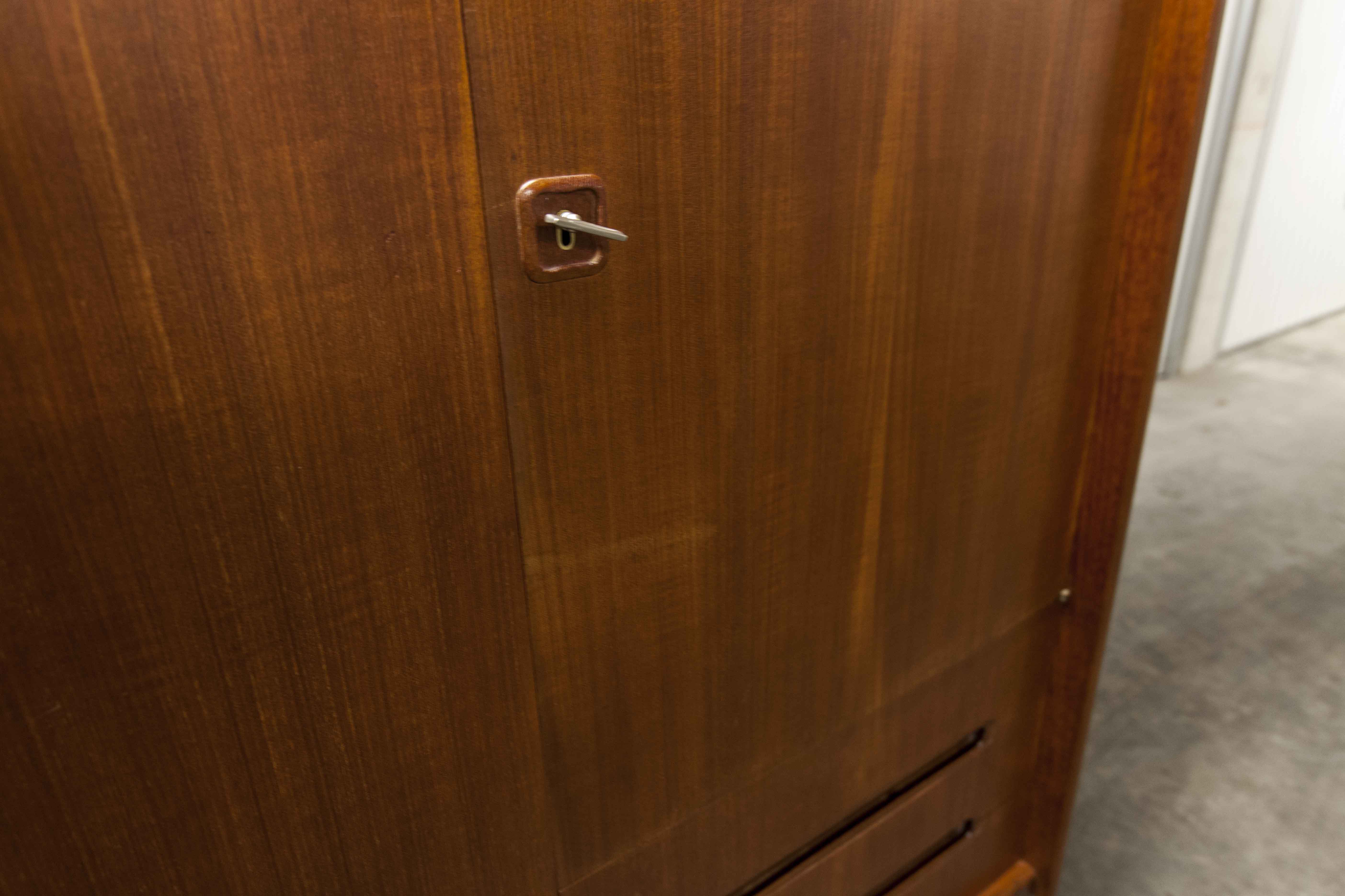 Scandinavian wardrobe 1960 Simat teak