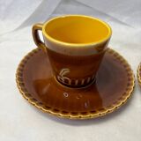 Set of 2 Sarreguemines espresso cups