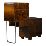 Art Deco Bar Cabinet – asymmetrical form – Poland, 1930s