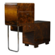Cabinet de bar Art Déco – forme asymétrique – Pologne, années 1930