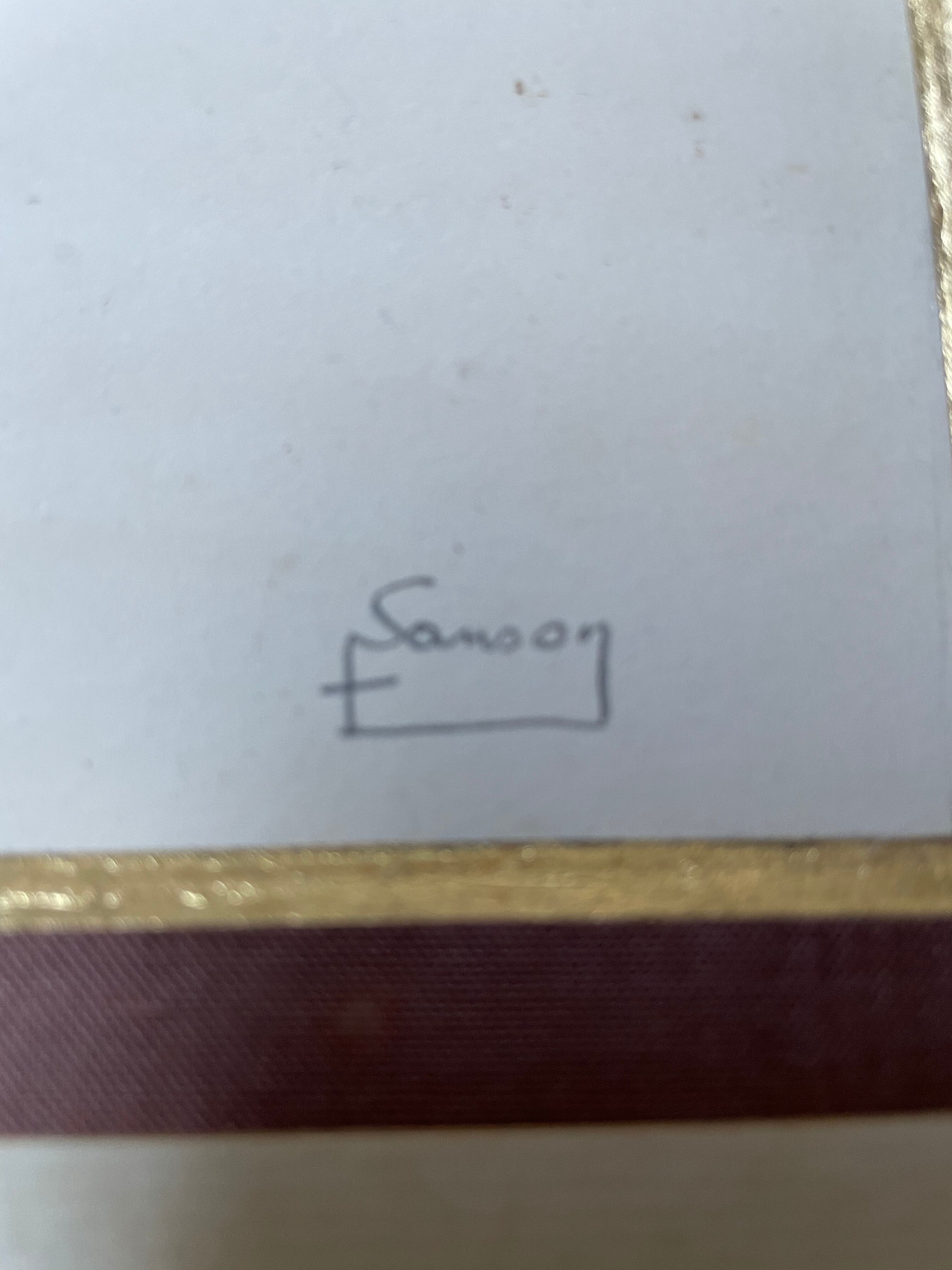 Watercolor painting honfleur brittany